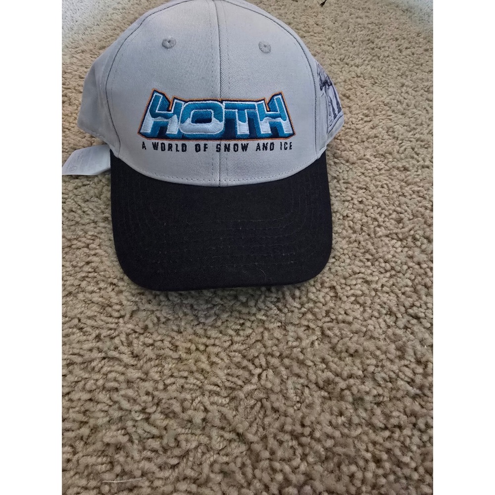 Star Wars Hoth World of Snow and Ice Disney Parks AT-AT Snapback Hat Gray Black